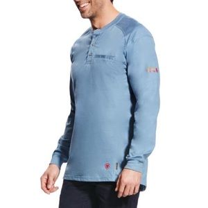 NWT XXL ARIAT AIR HENLEY FR CAT 2 long Sleeve